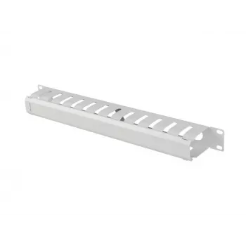 Lanberg 19 inch 1U kabelhantering med lock typ A grå