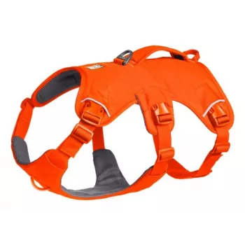 Ruffwear Web Master multifunktionell stödsele för hundar, Blaze Orange, storlek M