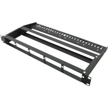 VALUE MPO-panel för 3 moduler - blindpanel för fiberkassett - rackmontering - svart - 1U (19 inch)