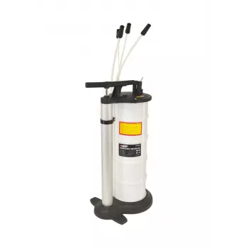 AWTOOLS AW15965 Manuell vätskeutsug 9L - 3 prober, -0,8 bar vakuum, för olja, växellåda, bromsvätska