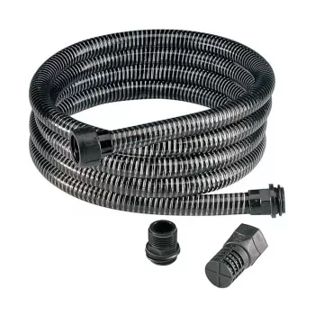 IMULETKU 7m tung sugslang i förstärkt PVC med fotventil och slangklämmor, 1 inch