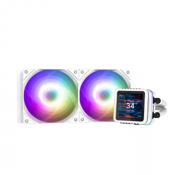 Zalman ALPHA2 DS A24 240 mm vit AIO-vätskekylare för CPU
