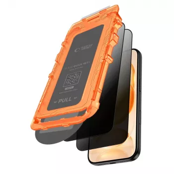 Tech-Protect Quick Set Spy+ Privacy härdat glasskärmskydd 2-pack för iPhone 18 Pro
