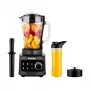 TESLA CrunchX Power NF650 Blender 1500 W Glasbehållare 1,5 L med 600 ml flaska svart/silver