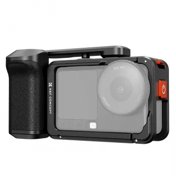 KF kamerabursbygel med handtag för DJI Osmo Action 6 / Action 5 / Action 4 / Action 3, aluminiumlegering, svart, KF12.0036