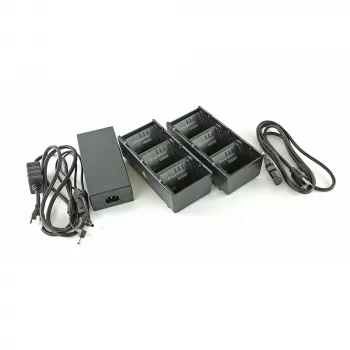 Zebra 3-fack batteriladdare med Y-kabel - batteriladdare - utgångsanslutningar: 3 - USA (förpackning med 2)