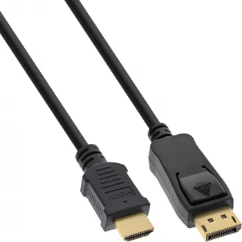 Kindermann 5809000602 - 2 m - DisplayPort - HDMI Typ A (Standard) - kontakt - kontakt - guld
