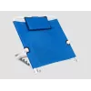 REHA FUND RF-950 vadderad sänggavel för 160 cm säng, polyester med sammetskänsla, grå, modern minimalistisk, fristående