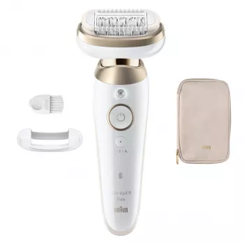 Braun Silk-épil 9 Flex SES9-011 3D epilator, våt och torr, vit/guld