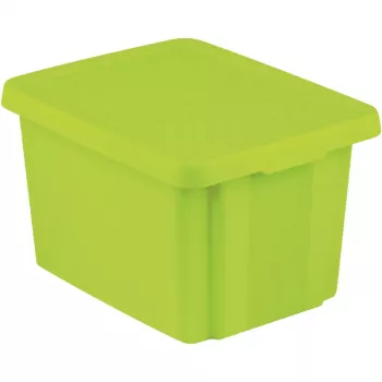 CURVER Essentials 26L förvaringslåda med lock, grön, 44 x 34 x 27 cm