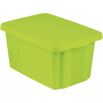 Curver Essentials 45L förvaringslåda med lock, grön, 40x57x30cm