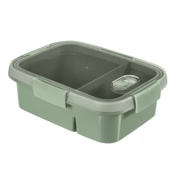CURVER Smart Eco To Go Dual rektangulära matlådor 0,9L (0,6L + 0,3L) Soft Green