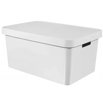 CURVER Infinity Recycled 45L förvaringslåda 56x39x27cm vit