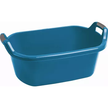 CURVER Infinity oval tvättkorg 55L blå med handtag
