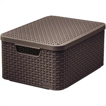 CURVER Style M förvaringslåda med lock 39,3x29,3x18,7 cm mörkbrun