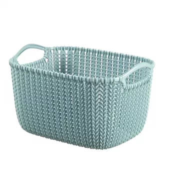 CURVER korg Knit S rektangulär 8L 30x22x17cm blå