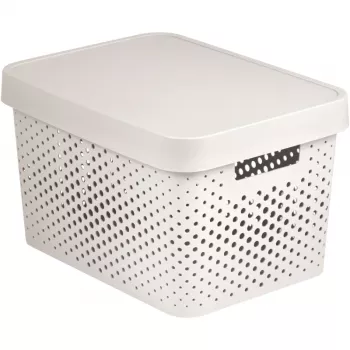CURVER Recycled Infinity 17L förvaringslåda vit 36x27x22 cm