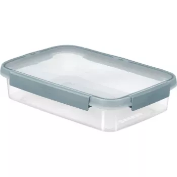 CURVER Smart Eco Fresh rektangulär matbehållare 3,5L transparent med grönt lock