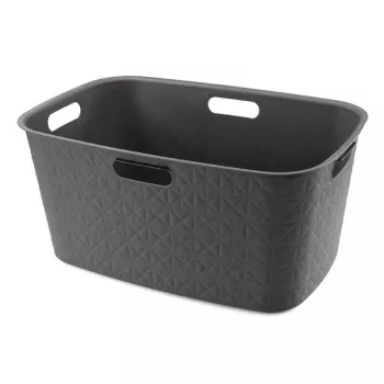 CURVER Softex 45L tvättkorg 57x37x27 cm mörkgrå