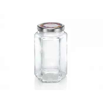 LEIFHEIT sexkantigt glaskärl 1700 ml