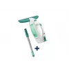 LEIFHEIT fönstersugare Dry&Clean med 43 cm Click System-skaft, elektrisk fönstersugare, vit/turkos