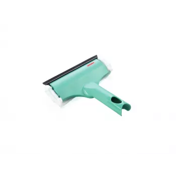 LEIFHEIT fönster- & karmrengörare 3in1 Mini micro duo - 20 cm mikrofiberhuvud med integrerad avdragare, Click-system-kompatibel