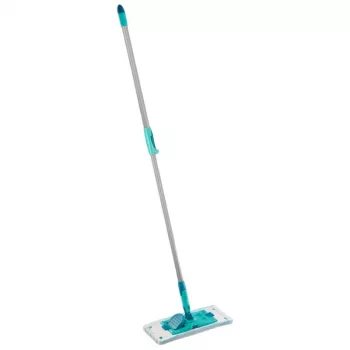 LEIFHEIT PowerClean M golvborste med teleskopskaft, 33 cm, grön/grå