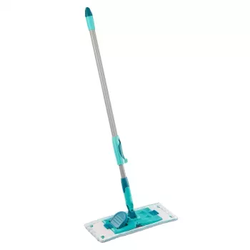 LEIFHEIT PowerClean M golvborste med teleskopskaft, 33 cm, grön/grå