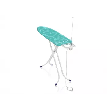 LEIFHEIT Air Board M Compact Plus strykbräda 120x38cm med Thermo-Reflect-teknik, höjdjusterbar 75-95cm, hopfällbar, bomullsöverdrag