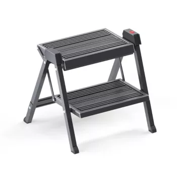 HAILO hopfällbar trappstege StepFix / stål / 2 steg / svart