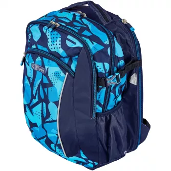 Herlitz Ultimate skolryggsäck 24L 50043057, Camo Blue