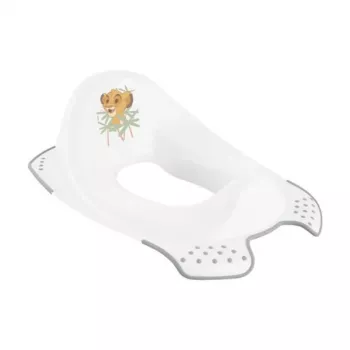 keeeper toaletttränare med halkskyddsfunktion Ewa Lion King 30x40x15cm vit
