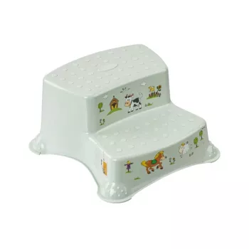 KEEEPER tvåstegsbänk Igor Funny Farm 40x37x21 cm Soft Green