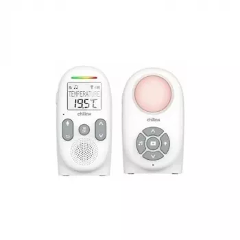 Chillax CB260 DECT digital ljudbabyvakt med intercomfunktion, temperatursensor, nattlampa, vaggvisor och vibrationslarm – vit