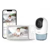 Chillax DM568 Wi-Fi & FHSS videobabyvakt med 5 inch-display, vrid- och tiltbar kamera, mörkerseende, intercomfunktion, temperatursensor, vaggvisor och Hubble-app