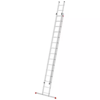 HAILO S80 ProfiStep duo kombinationsstege, aluminium, 2x15 stegpinnar, max. belastning 150 kg