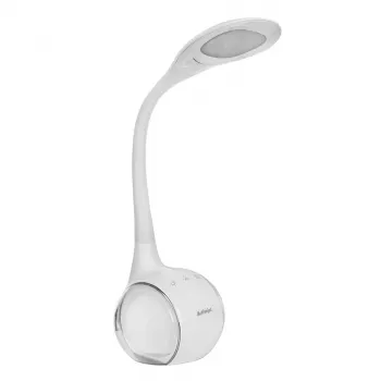 Activejet AJE-RAINBOW 2 LED-skrivbordslampa med RGB-bas, flexibel arm, dimbar, touchstyrning, 7W huvudljus, 350lm, 2800K-6500K, svart
