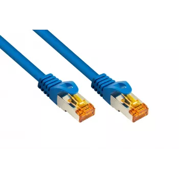 KABELMEISTER Cat.7 S/FTP patchkabel, RJ45, TPE, halogenfri, blå, 3m