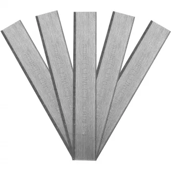 STANLEY reservhyvelblad för RB10 och RB5, rak egg, 10-pack, SK5-stål, 44 mm bredd
