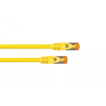 Kabelmeister RJ45 patchkabel Cat.7 S/FTP, TPE-mantel, halogenfri, gul, 10m