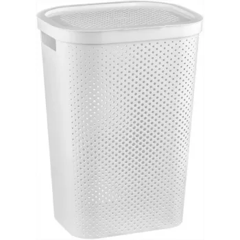 CURVER Infinity Recycled 60L tvättkorg 44x35x60 cm vit
