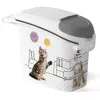 CURVER Pets Life hund- & kattfoderförvaringsbehållare 6 kg 15 L 23x50x36 cm