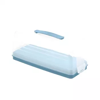 Curver rektangulär tårtlåda 35,5 x 15 x 14,2 cm blå