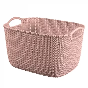 Curver Knit L rektangulär förvaringskorg 19L 40x30x23 cm rosa