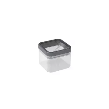 CURVER Kara 0,5L lufttät förvaringsburk för torra livsmedel, transparent kropp med mörkgrått clip-on-lock, BPA-fri SAN-plast, stapelbar