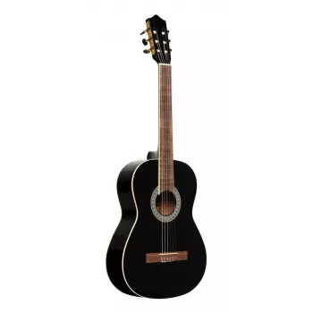 Stagg SCL60 BLK konsertgitarr 4/4 granlock svart högglans