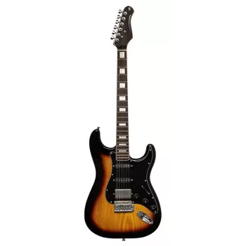 Stagg SES-60 SNB elgitarr – Sonic Blue, SSS-mikrofoner, al-kropp