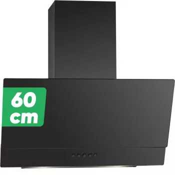 Bomann DU 7607 G 60 cm mattsvart platt spiskåpa
