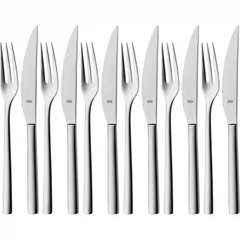 SILIT Trend steakbestickset, 12 delar, rostfritt stål