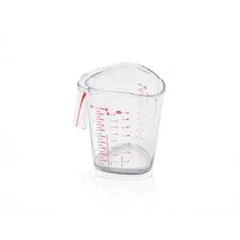 LEIFHEIT måttbägare 1L, transparent, SAN-plast, ml/L/gram-skalor, diskmaskinssäker